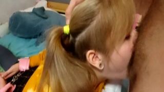 put my throat on the big dick to the maximum. furiyssh lasted 1 10