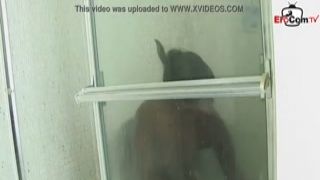 chubby black hottie wrecked wild in the bathroom from the black bull