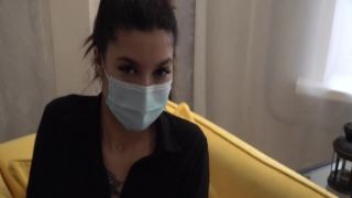 Brown-haired honey fucks her pussy with her preferred vibrator