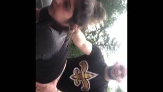 quarantine got me getting head from my girl in the back yard