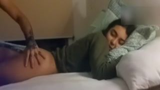 gluck gluck under the sheets - barely 18 juicy ass to oral cavity doggystyle sex