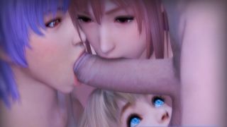 Dead or Alive 3D Sluts Gets a Huge Long Dick in Their Little Mouth young couple sex