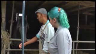 voluptuous busty rack young girl wanted to hop on a and finally rode a pole