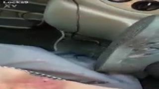 teeny bopper deja cums all over car as bf plays with her little tight pussy