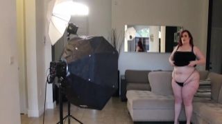 Long haired tanned stud fucks busty brunette Brook dog style on bed