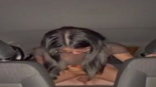 my first moment having sex for money with a street prostitute cum leaking pussy the car he takes the condom off 