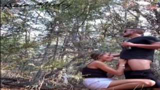 Camping Quickie In The Woods black people fucking