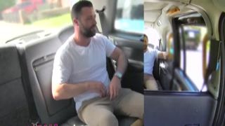 female fake taxi giant sticky facial finish after steamy cab breed session
