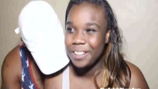 19yr newbie chocolate cinnamon takes hung black stripper lust