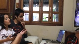 First blowjob by extremely attractive stepmom Sovereign Syre in the restroom