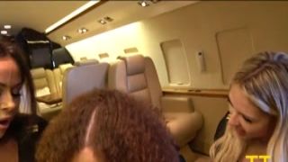 teddy gets a triple bj on a pj - private jet blow job - emma bug willow ryder kiki klout - tt s1e6