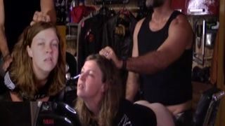 lavender joy lets me rearrange guts her virgin tight tiny fat ass bent over my motorcycle trailer 