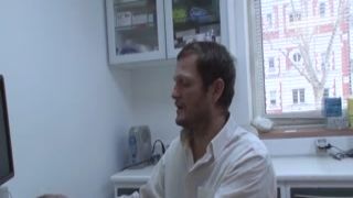 a youthful dentist trainee offers her orifices for her internship in a company.