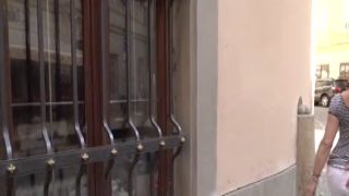 slim fiery red grandma picks up boy and tongues his giant big cock