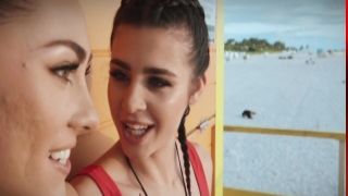 Kylie Rocket Mackenzie Mace Horny Lifeguards Share A Cock masterbation gif