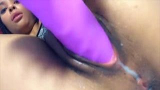 exotic 18+ violet toying with her dripping cum-filled cunt house alone