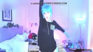 emo tricky nymph teases you on cam
