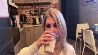Dirty starved redhead Lucy Bell sucks impressive phony dick