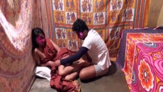 experienced indian cute teen girl having steamy rough sex with her desi man