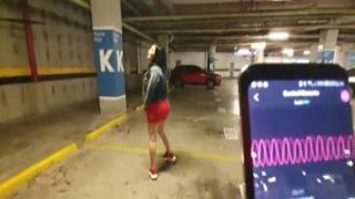 martinasmith squirting at the mall parking lot