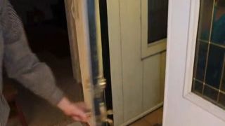 chubby wifey pleases two dripping cocks