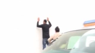 policewoman charity bangs facialized in office mixed race