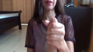 hot evil girl ruins 2 orgasms and still hungers for more nut so messy 