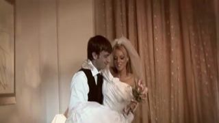 groom likes to watch as conciege satisfies his latest platinum blonde bride