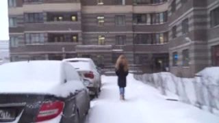 debt4k. cunning guy bangs shaved juicy snatch of red-haired cutie for the debt