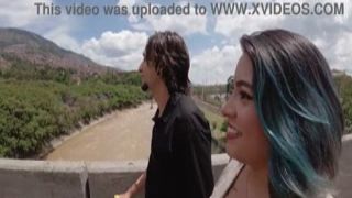 finding a stunner on the train station to record - fake agent