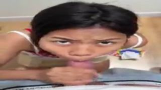 18yo oriental slurp me in fitting room and swallow