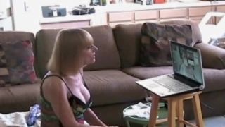 Fair haired busty hottie Delilah Solid bangs her twat with large phony dick