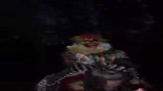 clown drills pawg in the woods