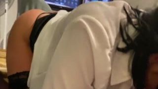 shoving a meatstick in the teacher s throat at her house by whore