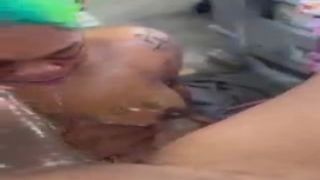 ghetto gaping ass head throat training